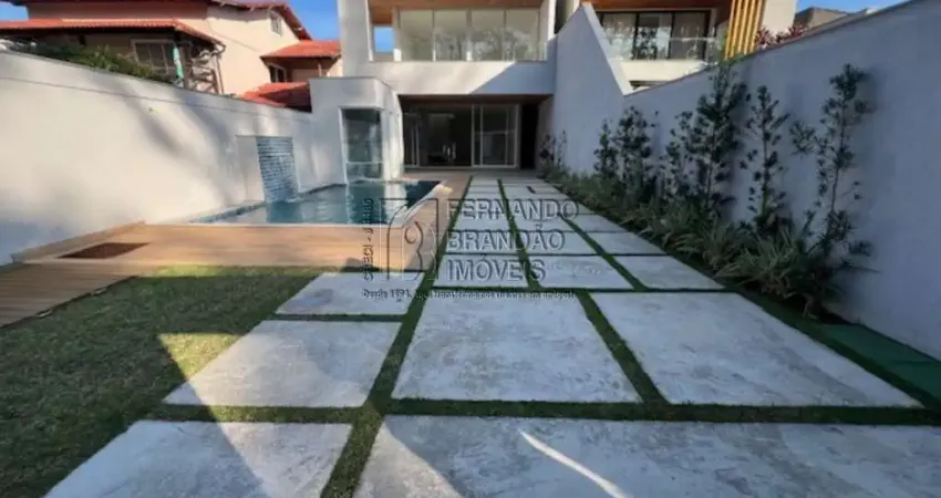 Casa interlagos itauna, 1ª locação, c/ 350m² lindo jardim, varanda gourmet, piscina cascata, sauna vapor, 3 suítes uma master. linda!