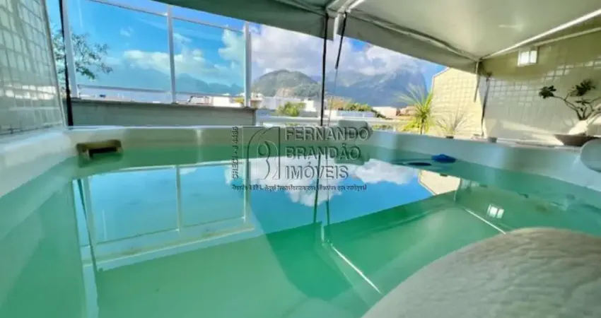 Espetacular cobertura de luxo jardim oceânico, junto praia pepê, na barra,  2 suítes + 2 quartos,  sala 2 ambientes, 4 vagas de garagem, 335m², spa.