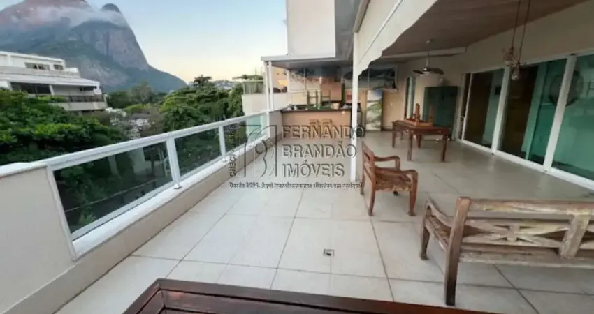 Jardim oceânico, vendo cobertura na barra da tijuca-rj c/ 4 quartos, 4 suítes, 3 salas, 5 banheiros, 2 vagas de garagem, 320m²!