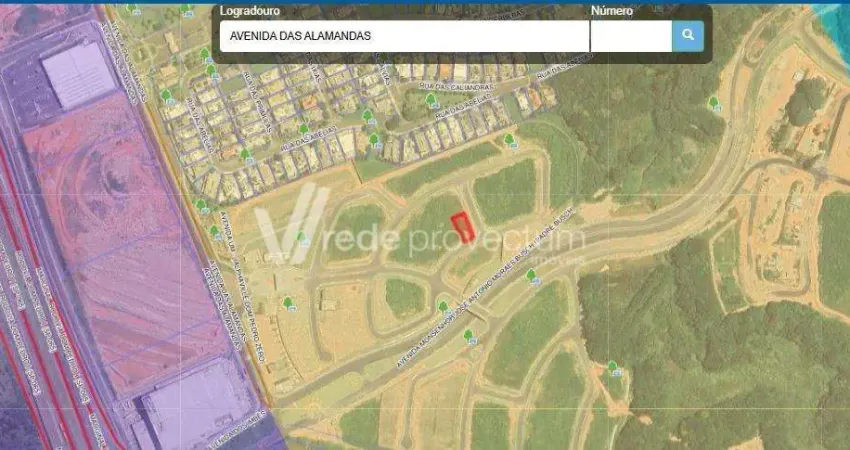 Terreno em condomínio fechado à venda na Avenida das Alamandas, s/n°, Alphaville Dom Pedro, Campinas
