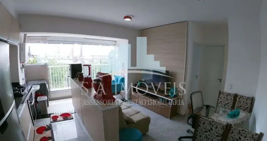 Apartamento a venda no bairro do Belem com 38m2, 1 dormitorio, 1 vaga de garagem.