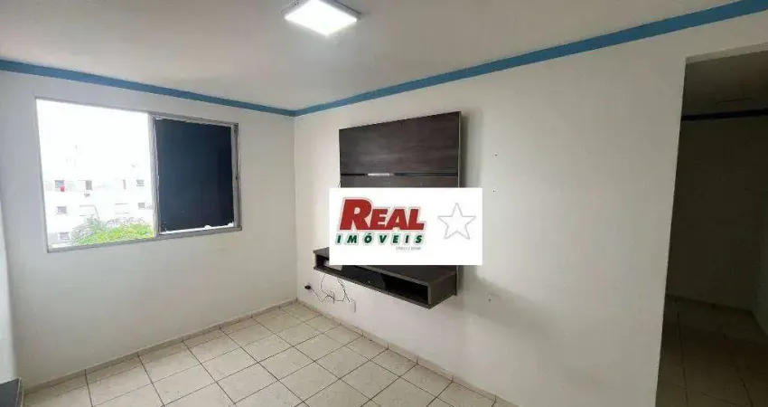 Apartamento com 2 dormitórios para alugar, 48 m² por r$ 1.125,00/mês - conjunto habitacional doutor antônio villela silva - araçatuba/sp