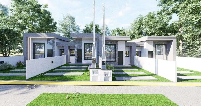 Casa à venda em gravataí, moradas do sobrado, com 3 quartos, com 69.61 m²