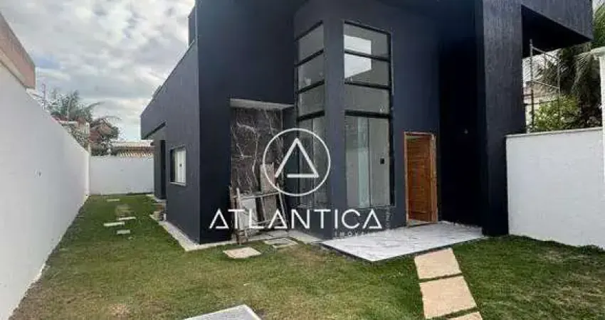 Atlântica imóveis tem excelente casa com 3 dormitórios à venda, 72 m² por r$ 480.000,00 - enseada das gaivotas - rio das ostras/rj