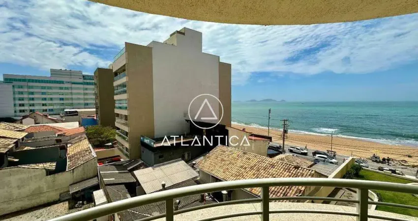 Atlântica imóveis tem excelente apartamento mobiliado à venda com vista mar nos cavaleiros, macaé/rj por 430.000,00.