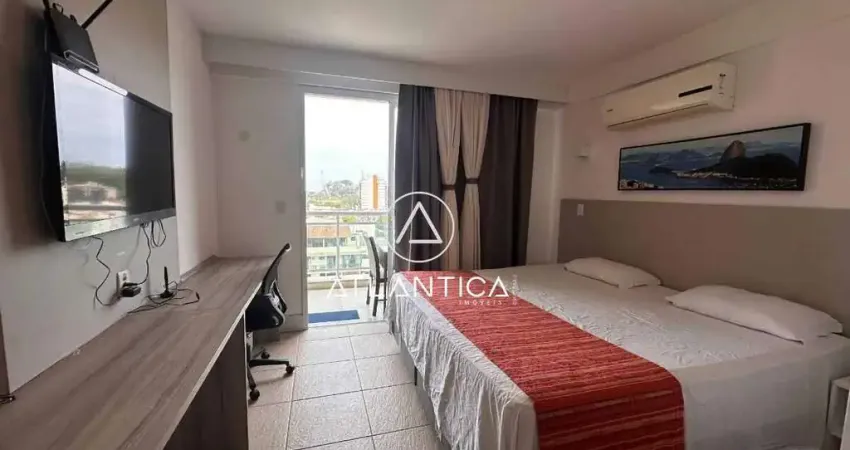 Atlântica imóveis tem excelente flat mobiliado para locação com vista para o mar na imbetiba, macaé/rj.