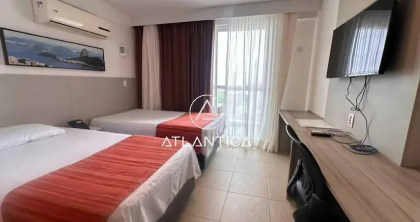 Atlântica imóveis tem excelente flat mobiliado para locação com vista para o mar na imbetiba, macaé/rj.