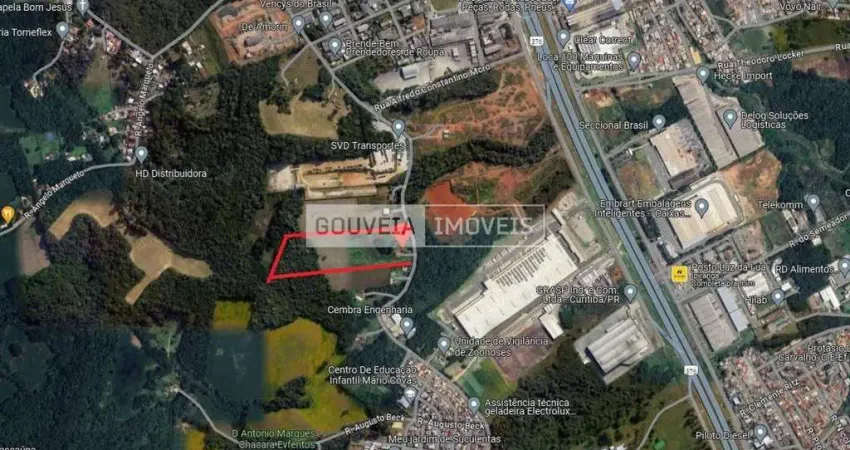 Área com 50.626 m², à venda por r$ 38.000.000 - cidade industrial, curitiba (pr)