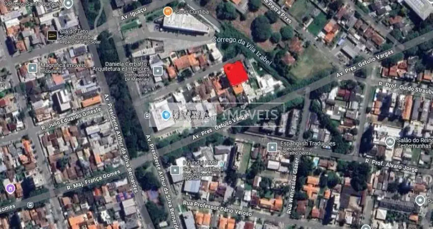 Terreno com 860 m², à venda por R$ 1.750.000 - Vila Izabel, Curitiba (PR) - ZR-4