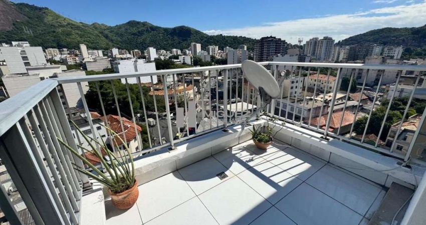 Apartamento á venda rua Barão do Bom Retiro (Grajaú) Varanda, 2 quartos, 1 suite e closet, banheiro social, cozinha e área de serviço.