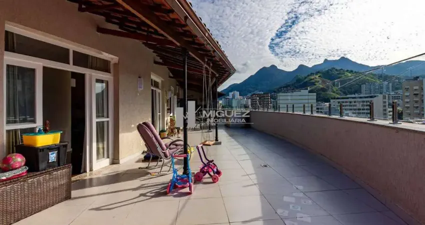 Rua uruguai cobertura linear fantástica à venda - tijuca - código 19625