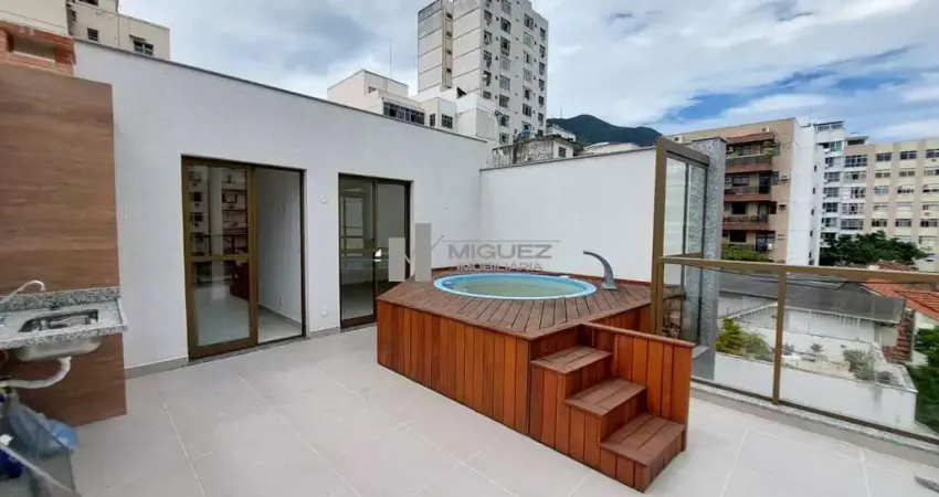 Cobertura espetacular a venda no coração da tijuca, praça saens pena, varandão, 4 quartos, 2 suítes, primeira locação