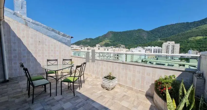 Cobertura duplex à venda na tijuca com 4 quartos 1 suite e 2 vagas na escritura, proximo ao metrô da uruguai