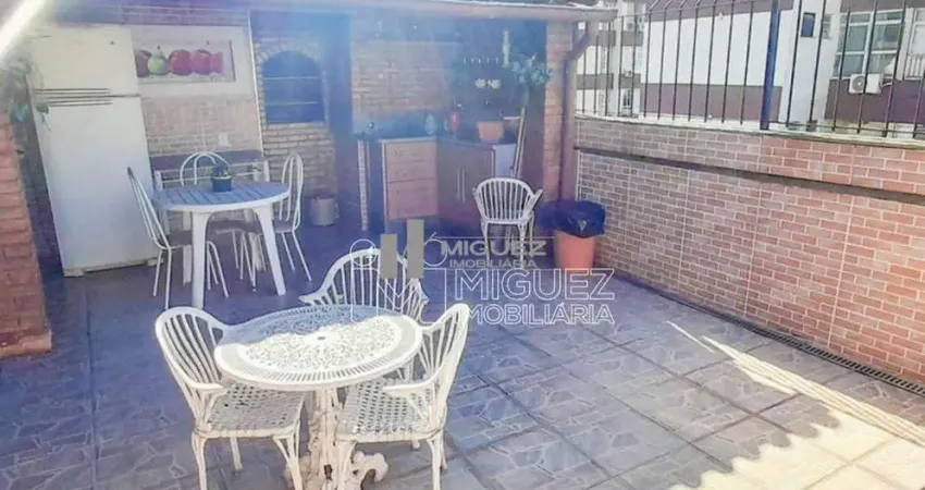 Código 2250 - cobertura com 3 quartos, vaga, tijuca - rio de janeiro