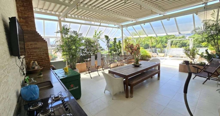 COBERTURA LINEAR LINDA,ÁREA EXTERNA GOURMET(CHURRASQUEIRA,BANCADA DE APOIO,SAUNA,VISTA LIVRE),SALA EM 2 AMBIENTES,3 BONS QUARTOS,SENDO 1 DELES COM CLOSET E POSSIBILIDADE DE SUÍTE,2 BANHEIROS SOCIAIS,C