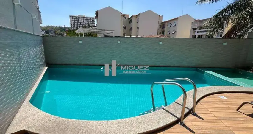 Vila Isabel, apartamento à venda, varandão, 2 quartos com suíte e vaga em prédio com infraestrutura completa na 28 de Setembro (melhor trecho).