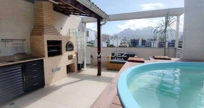 Cobertura Duplex na Tijuca | 165m² | Vista Livre | Piscina Privativa | Churrasqueira | Suíte com Hidro | 2 Vagas | Reformada e Pronta para Morar | Próxima ao Metrô São Francisco Xavier!