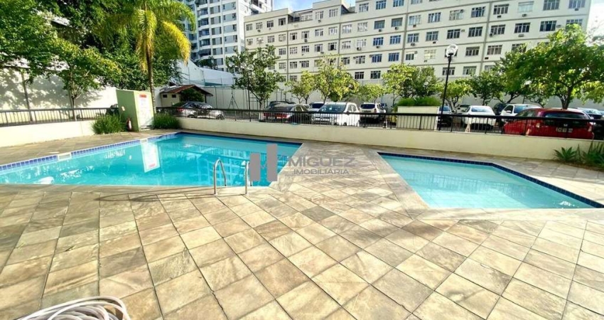 Apartamento com varanda, 2 quartos, suíte e condomínio com infraestrutura completa