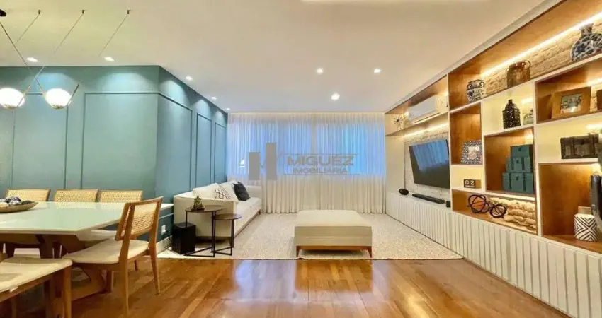 APARTAMENTO ESPECTACULAR À VENDA NA RUA ITACURUÇÁ - TIJUCA, COM SALA EM 2 AMBIENTES, 3 ÓTIMOS QUARTOS SENDO 1 SUÍTE, BANHEIRO SOCIAL, AMPLA COZINHA, ÁREA DE SERVIÇO E 1 VAGA DE GARAGEM DEMARCADA NA ES