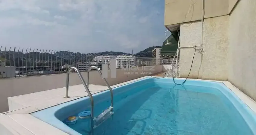 Cobertura linear à venda espetacular, tijuca.  4 quartos, 2 vagas, terraço. código 22580