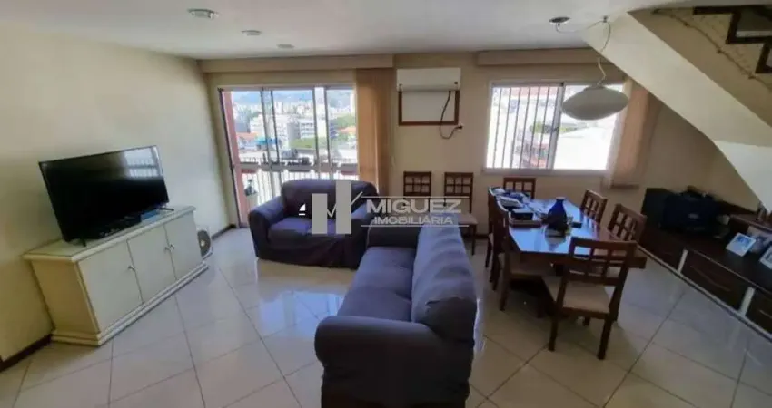 Na rua justiniano da rocha, cobertura à venda com 4 quartos e excelente aproveitamento de espaço. destaque para a área externa privativa e a localização privilegiada no coração de vila isabel. consult