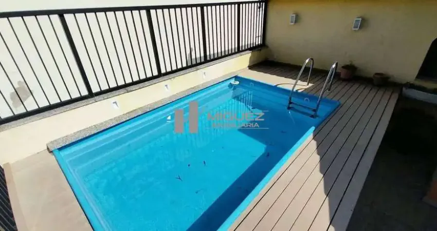 Cobertura à venda, rua maria amália, tijuca. 3 quartos suítes, terraço com piscina e 2 vagas! código 22854