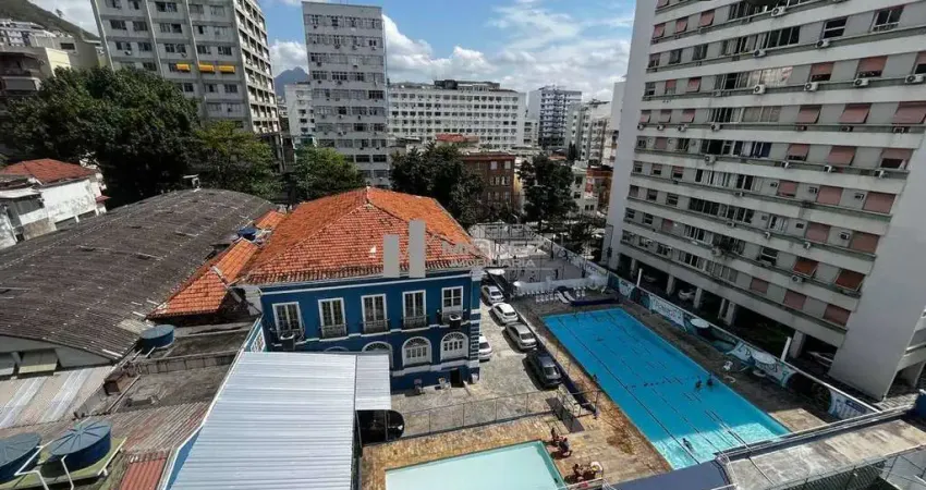 Apartamento à venda rua prof. lafayete cortes (tijuca) com salão, dois quartos e vaga