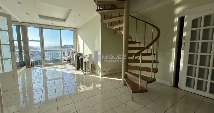 Cobertura duplex com 3 quartos, 2 vagas e área gourmet na rua alfredo pinto - tijuca