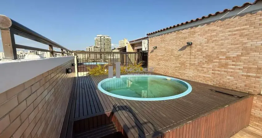 Cobertura à venda. rua marques de valença, com 4 quartos, suite, 2 vagas, àrea gurmet, com 230m². com piscina e churrasqueira