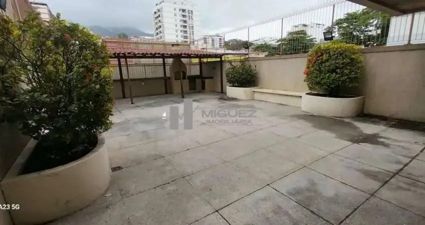 Apartamento à venda, rua uruguai, tijuca. 110m², varanda, 2quartos sendo 1 suíte, churrasqueira, salão de festa e sauna.código 23330