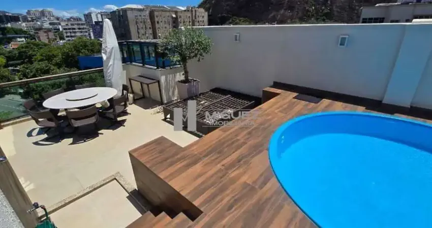Cobertura espetacular a venda rua visconde de figueiredo - tijuca. terraço com piscina, área gourmet, varanda, 3 quartos sendo 1 suíte, 2 vagas na escritura - 225 m².