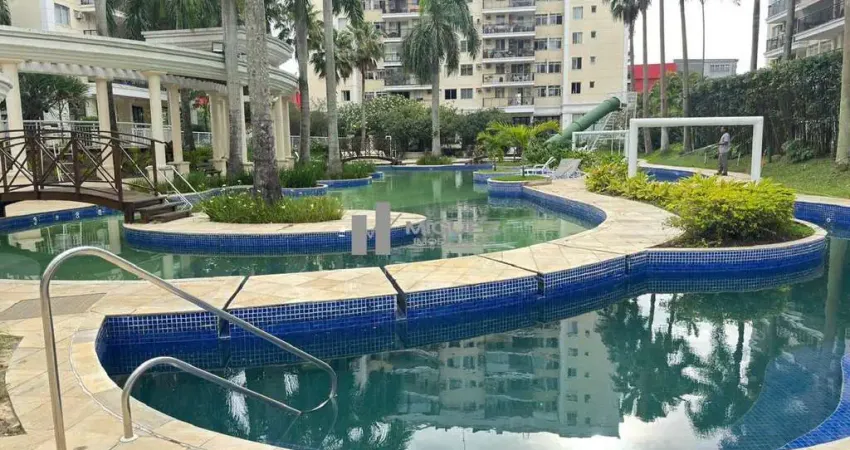 Oportunidade!!! apartamento para locação avenida das américas (recreio) infraestrutura completa. varanda, sala 2 quartos, sendo 1 suite. 1 vaga de garagem.