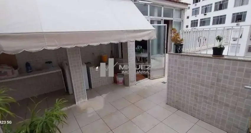 Exclusividade!!charmosa cobertura linear à venda na tijuca! são 125 m²! 3 quartos, 2 banheiros, vaga e terraço com churrasqueira. código 23215