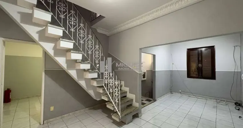 Casa comercial para locação na rua piracicaba com 5 salas, cozinha e 3 banheiros