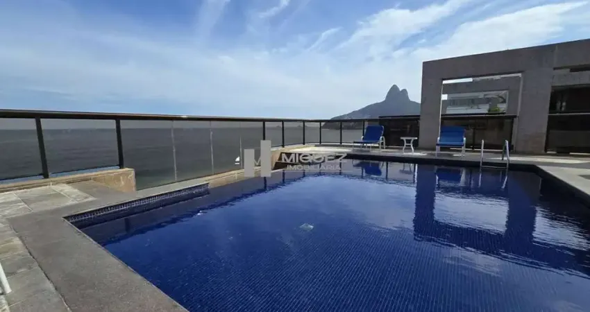 Flat à venda, ipanema, varanda vista mar, sala, 2 quartos sendo 1 suíte, 1 banheiro social - 82 m² - 2 vagas na escritura - infra completa
