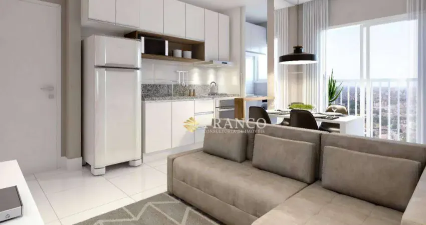 Apartamento com 1 dormitório à venda, 39,09m² - Chácara do Visconde - Taubaté/SP