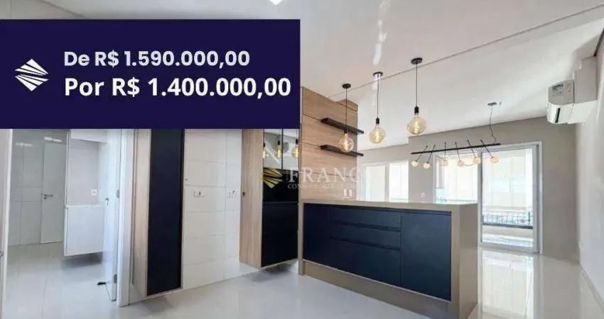 Apartamento com 4 dormitórios à venda, 166 m² por r$ 1.400.000,00 - edifício des arts - taubaté/sp