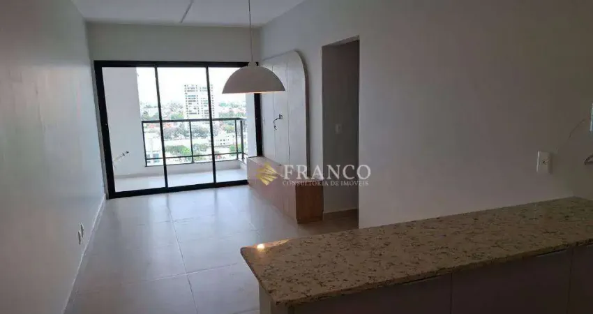 Apartamento com 2 dormitórios para alugar, 65m² - edifício tulum - taubaté/sp