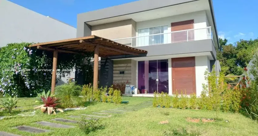 Casa em condomínio para venda em camaçari, alphaville (abrantes), 4 dormitórios, 4 suítes, 6 banheiros, 4 vagas