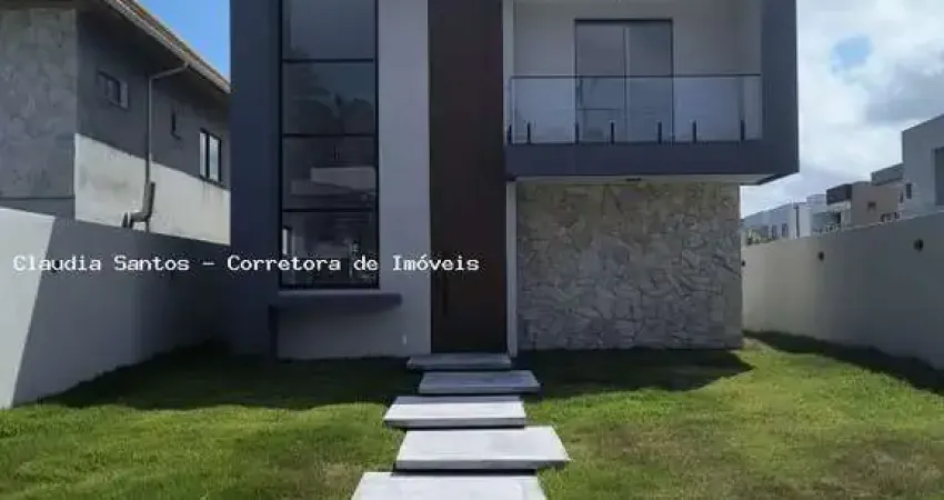 Casa em condomínio para venda em camaçari, catu de abrantes (abrantes), 4 dormitórios, 4 suítes, 5 banheiros, 2 vagas