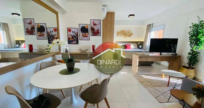 Apartamento com 1 dormitório para alugar, 42 m² por r$ 3.455,00/mês - jardim sumaré - ribeirão preto/sp