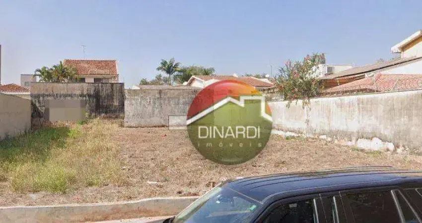 Terreno à venda, 300 m² por R$ 530.000 - Jardim Califórnia - Ribeirão Preto/SP