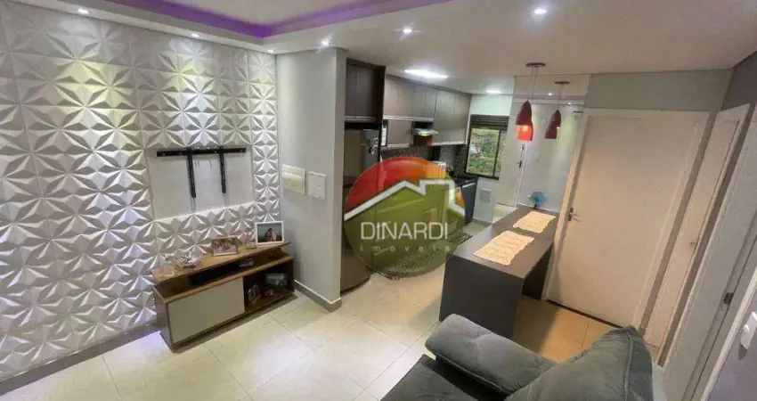 Apartamento com 2 dormitórios à venda, 43 m² por R$ 217.300,00 - Jardim Santa Cecília - Ribeirão Preto/SP