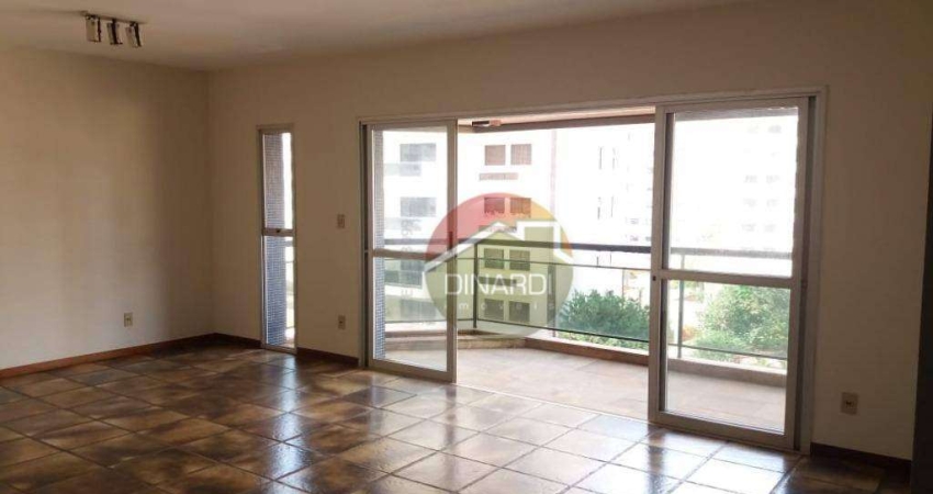 Apartamento com 3 quartos para alugar, 167 m² por R$ 4.651/mês - Centro - Ribeirão Preto/SP