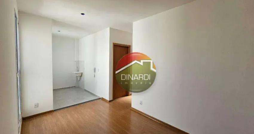 Apartamento com 2 dormitórios, 42 m² - venda por r$ 150.000,00 ou aluguel por r$ 1.315,00/mês - jardim ouro branco - ribeirão preto/sp