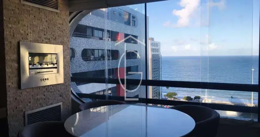 Belíssimo flat reformado e mobiliado com vista para o mar em boa viagem