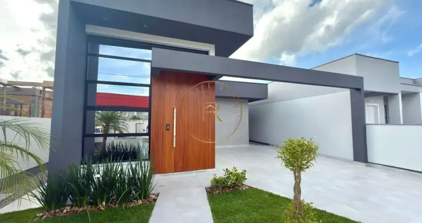 Casa nova com suíte e acabamento impecável no Loteamento Lisboa 3 – Forquilhas, São José/SC