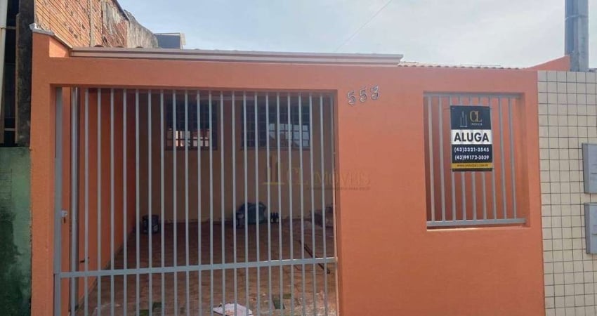 Casa com 2 dormitórios para alugar por R$ 1.440,00 - Jardim das Palmeiras - Londrina/PR