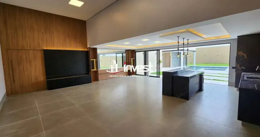 Imóvel diferenciado em condomínio, com 4 suítes tendo 540 m2 de construção e 1.170 m2 de terreno
