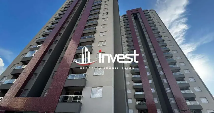 Apartamento para locação com dois quartos sendo uma suíte, varanda gourmet com churrasqueira a carvão e área de lazer completa